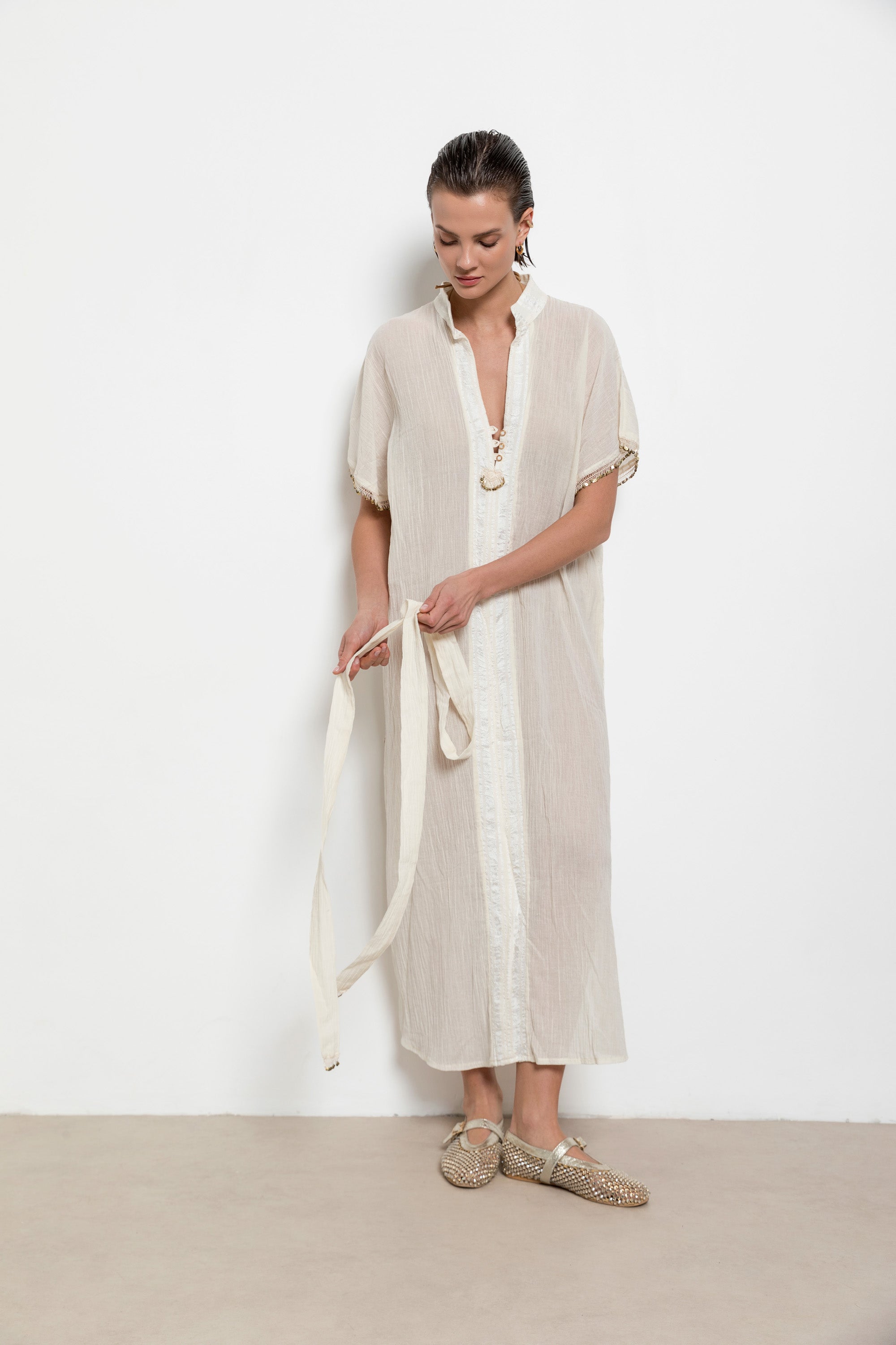 Taciser Caftan Dress Long-Short