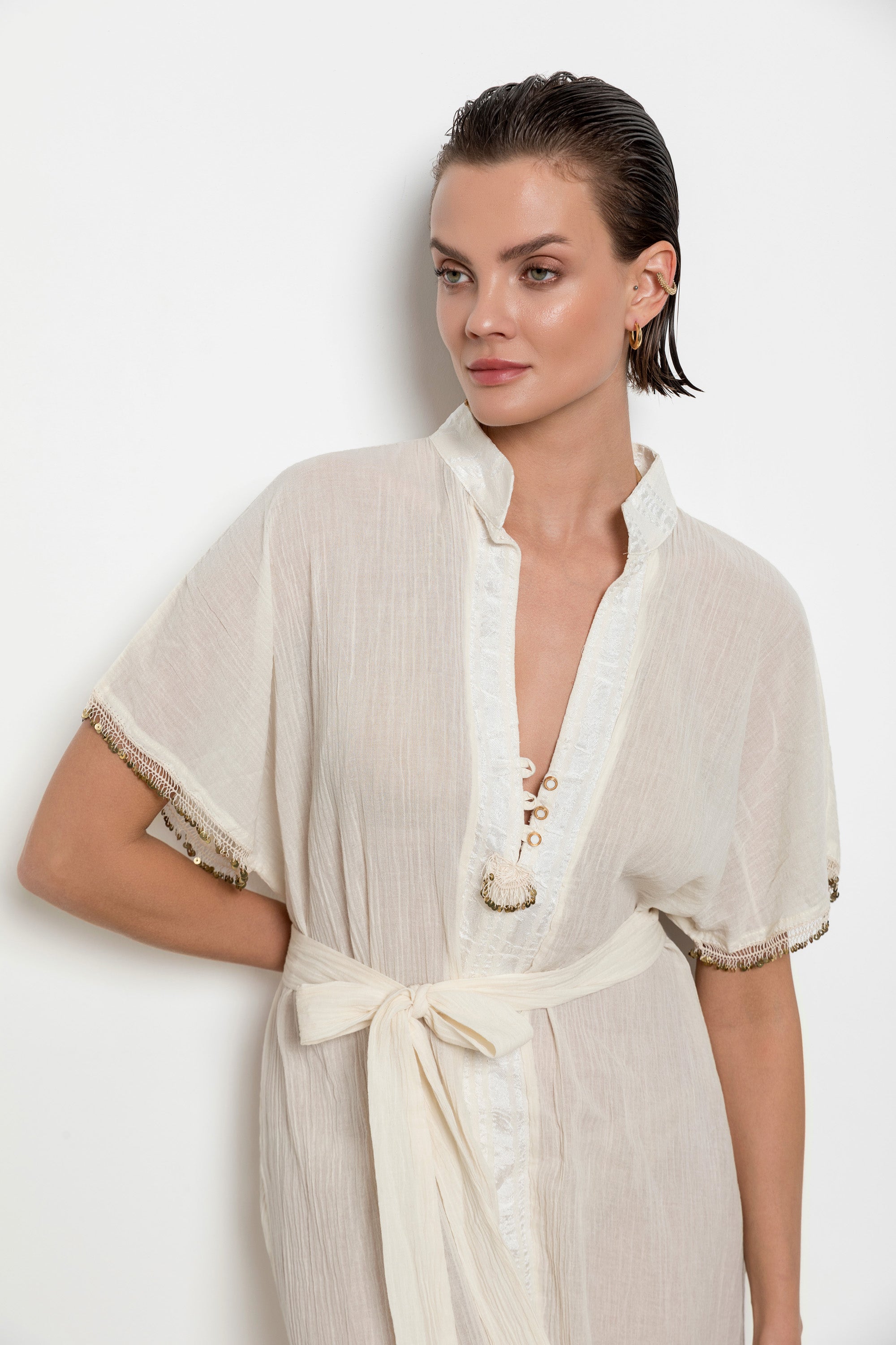 Taciser Caftan Dress Long-Short