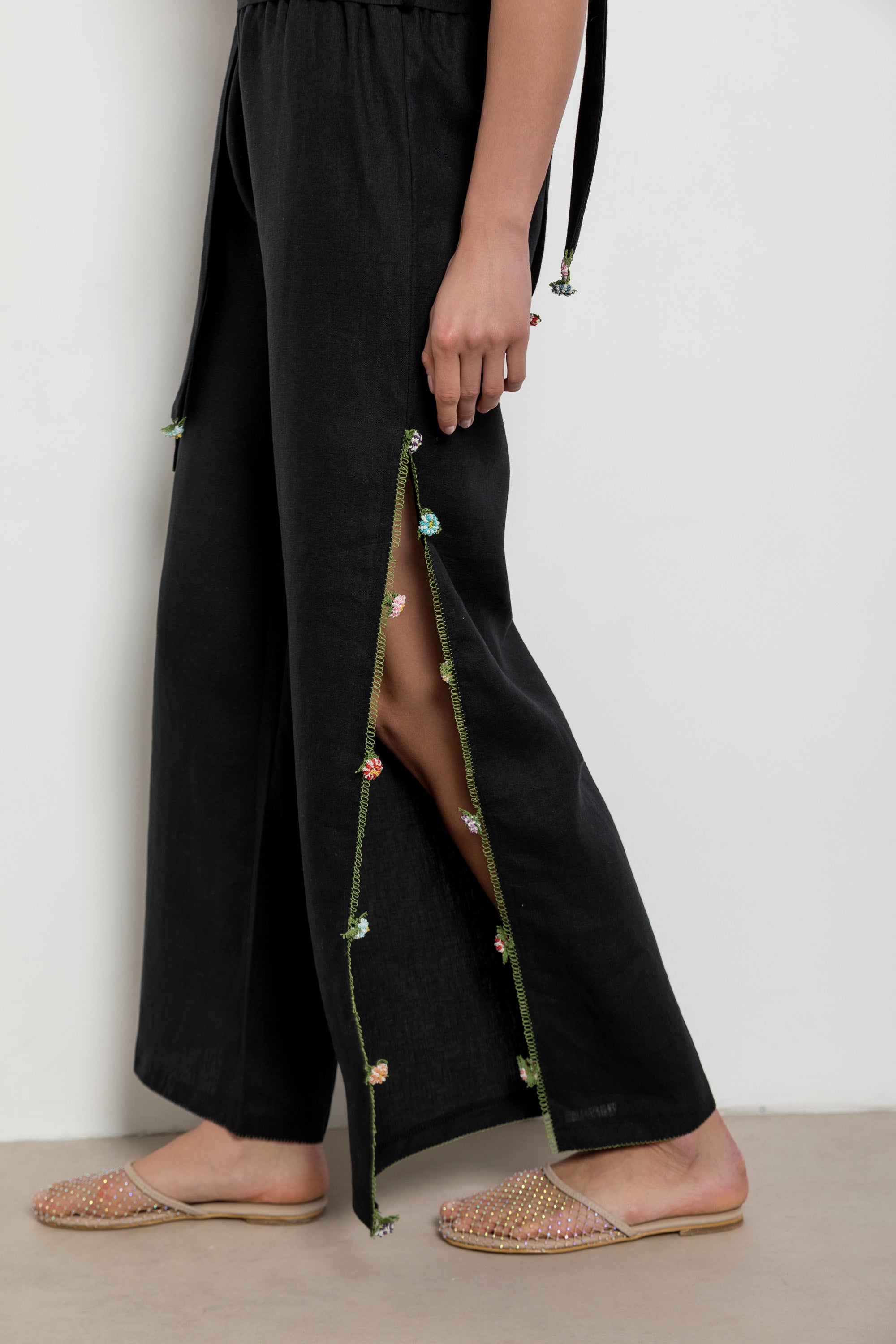 Adalya Pants Ecru-Black