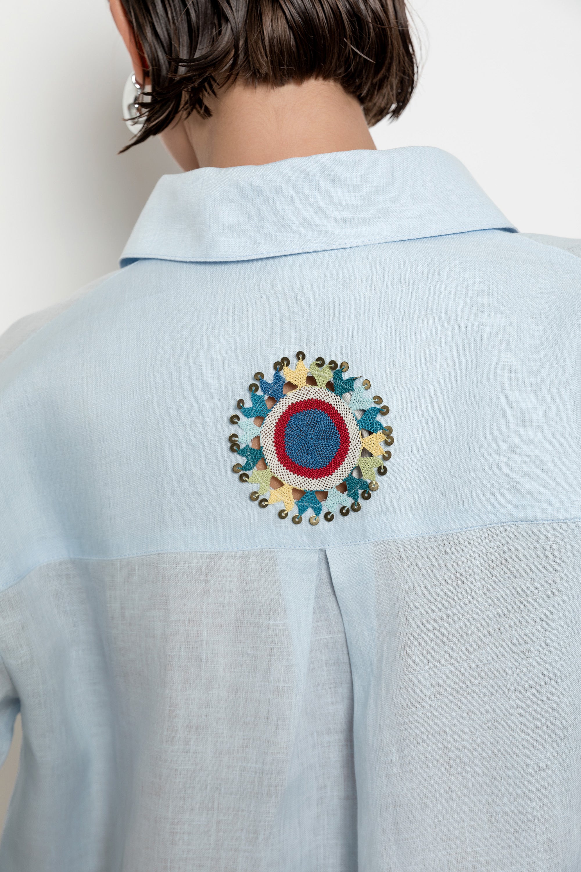 Elif Shirt Blue-White-Black