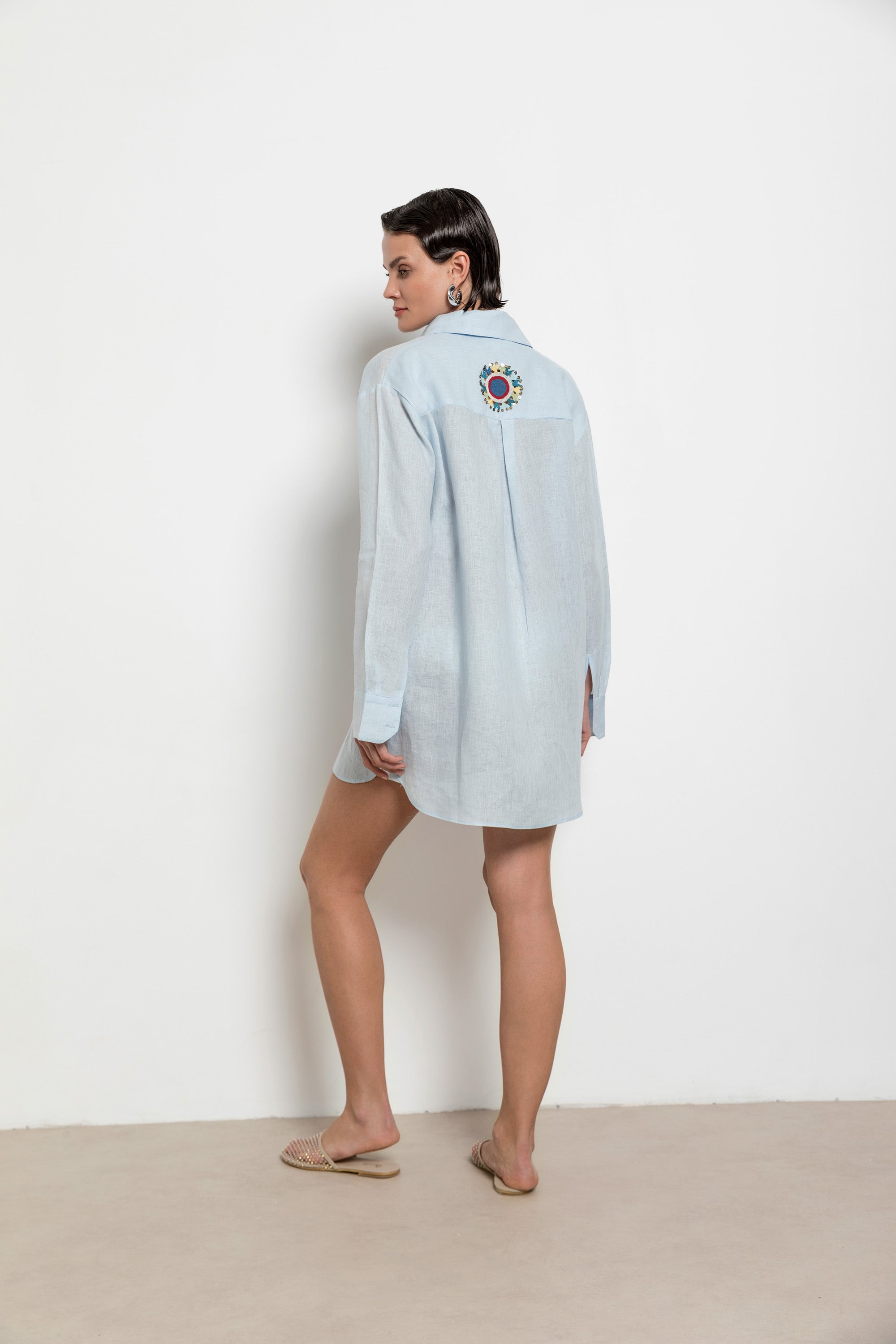 Elif Shirt Blue-White-Black