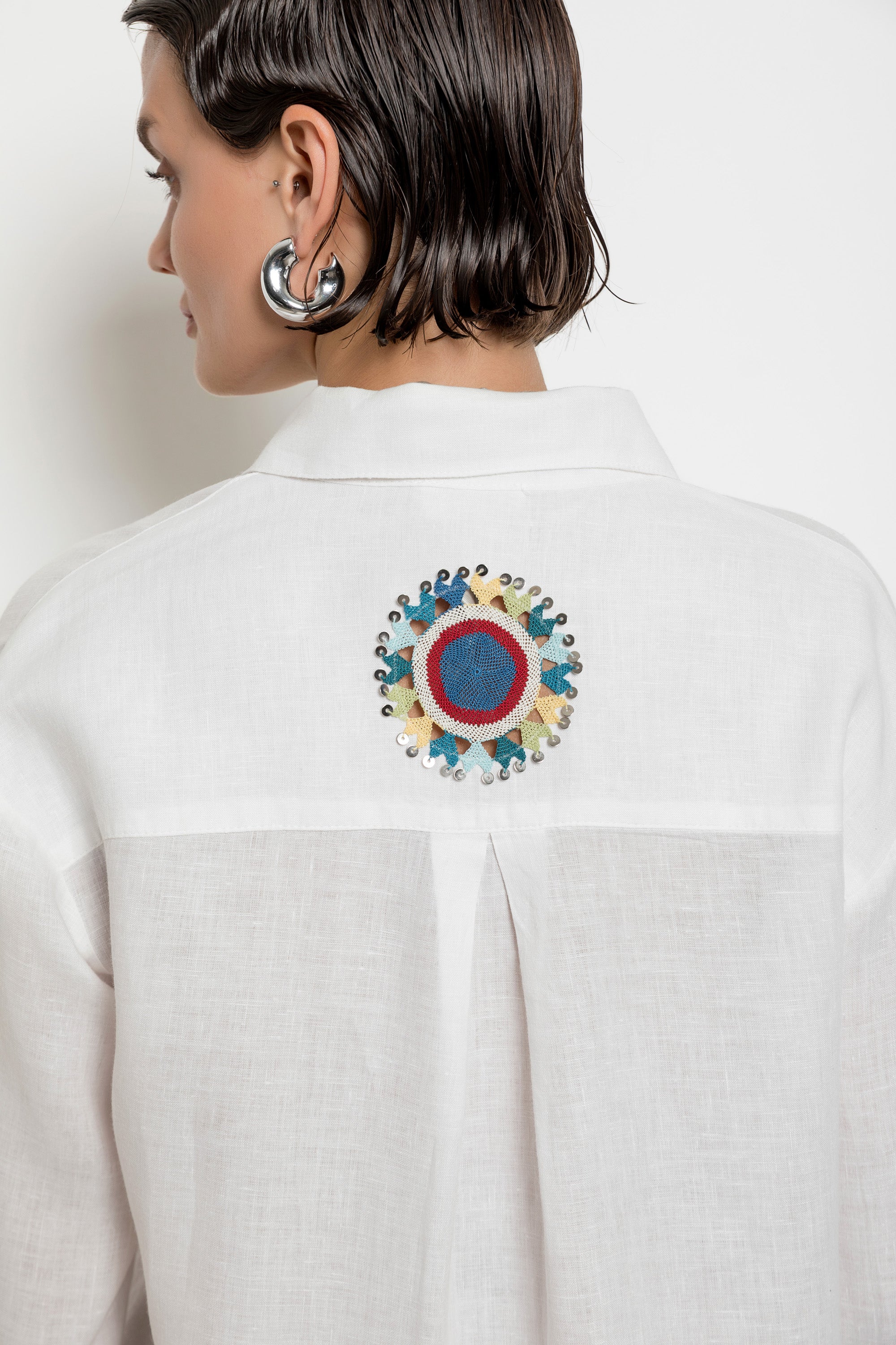 Elif Shirt Blue-White-Black