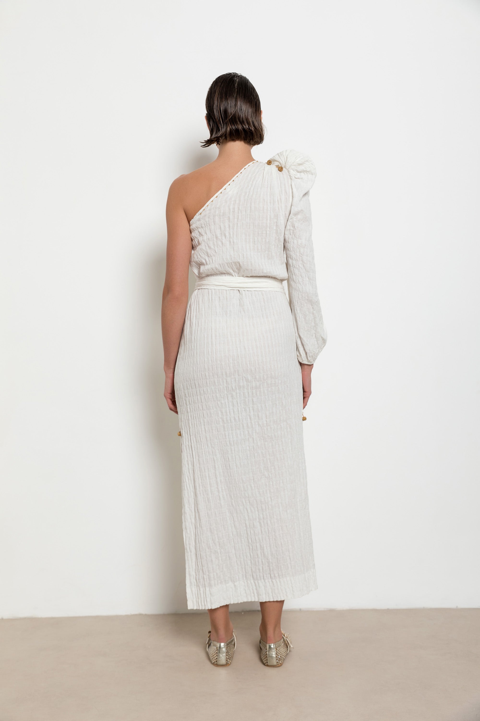 Topkapi Dress Black-Ecru