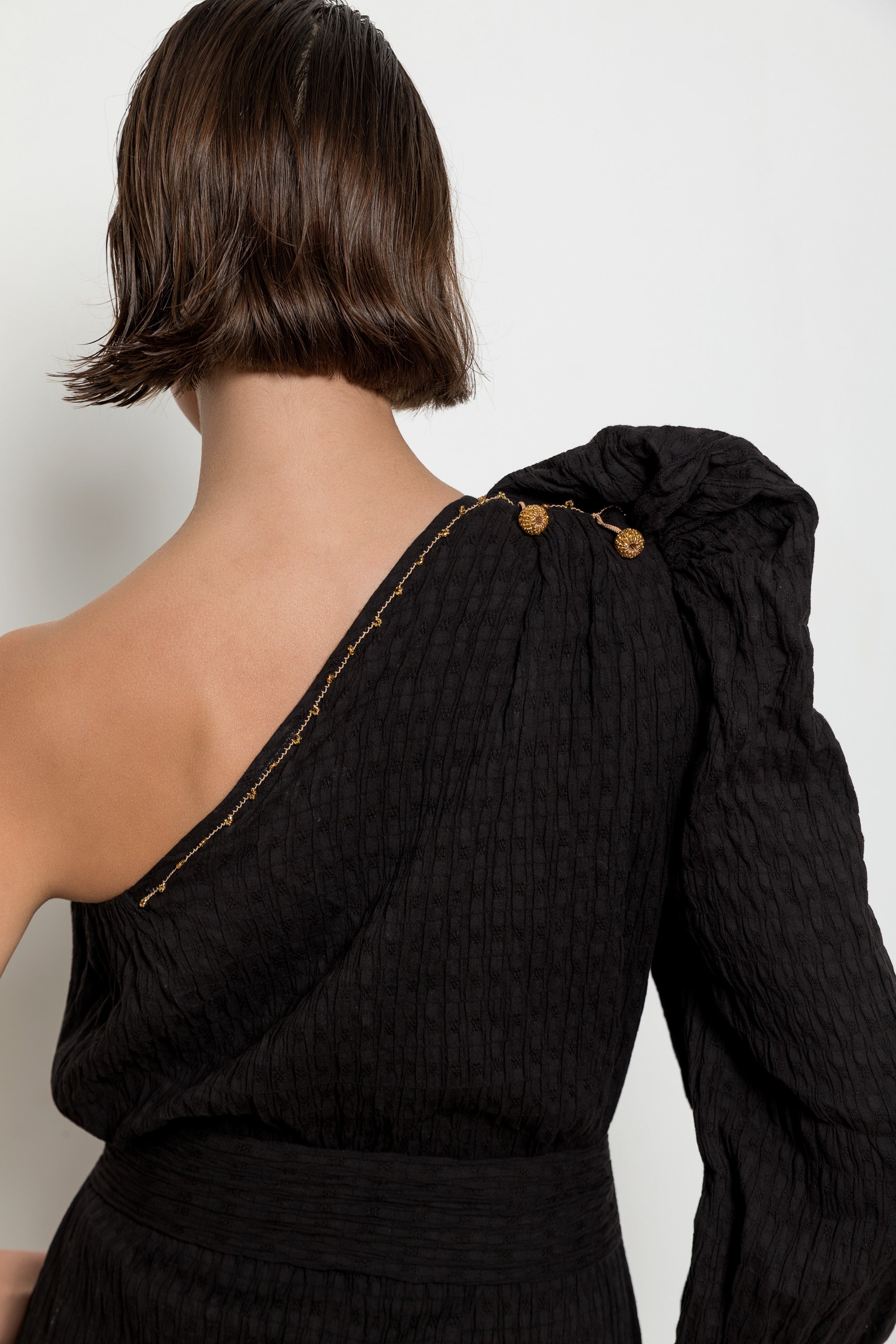 Topkapi Dress Black-Ecru