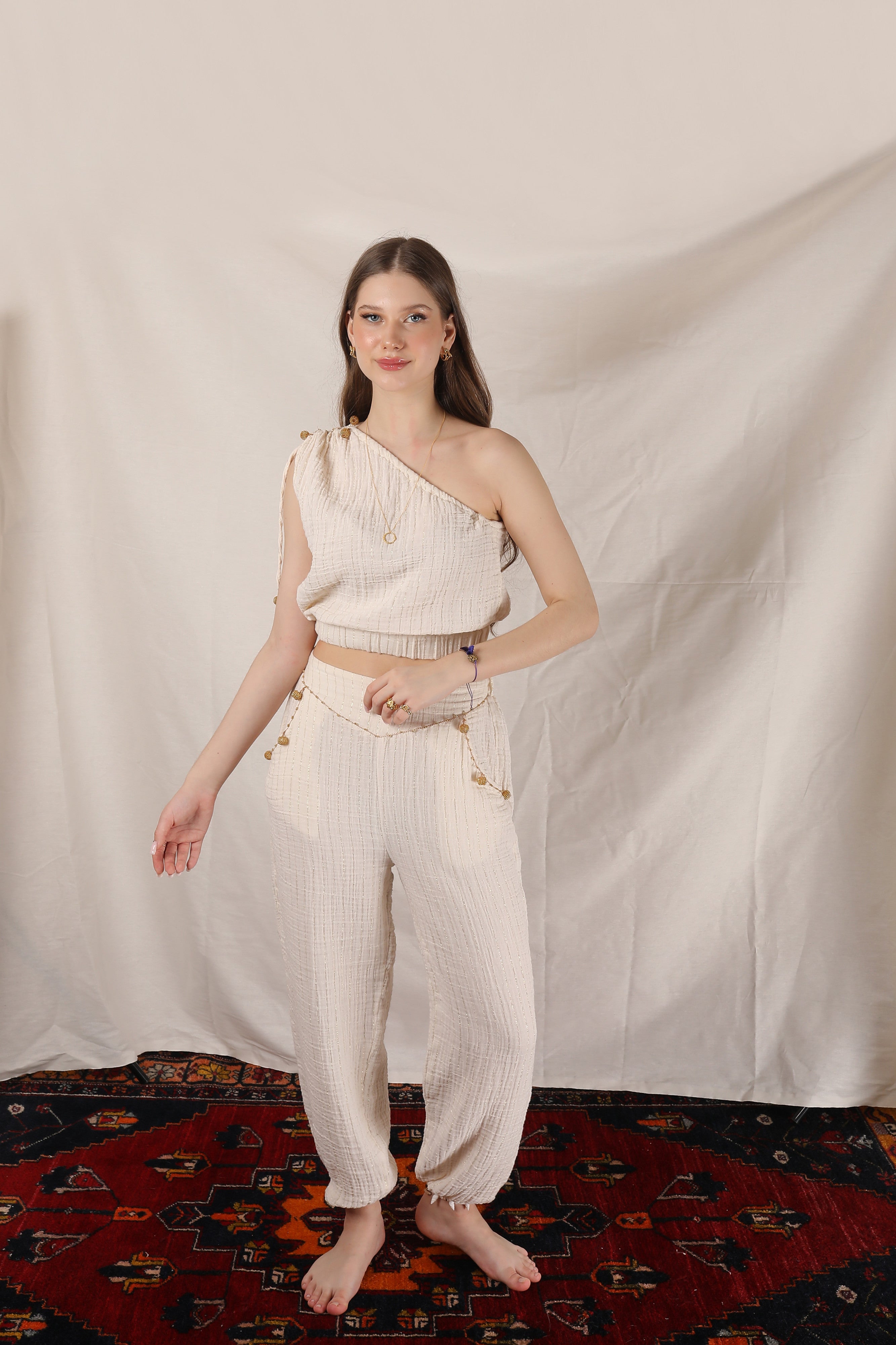 Topkapi One-Shoulder Blouse