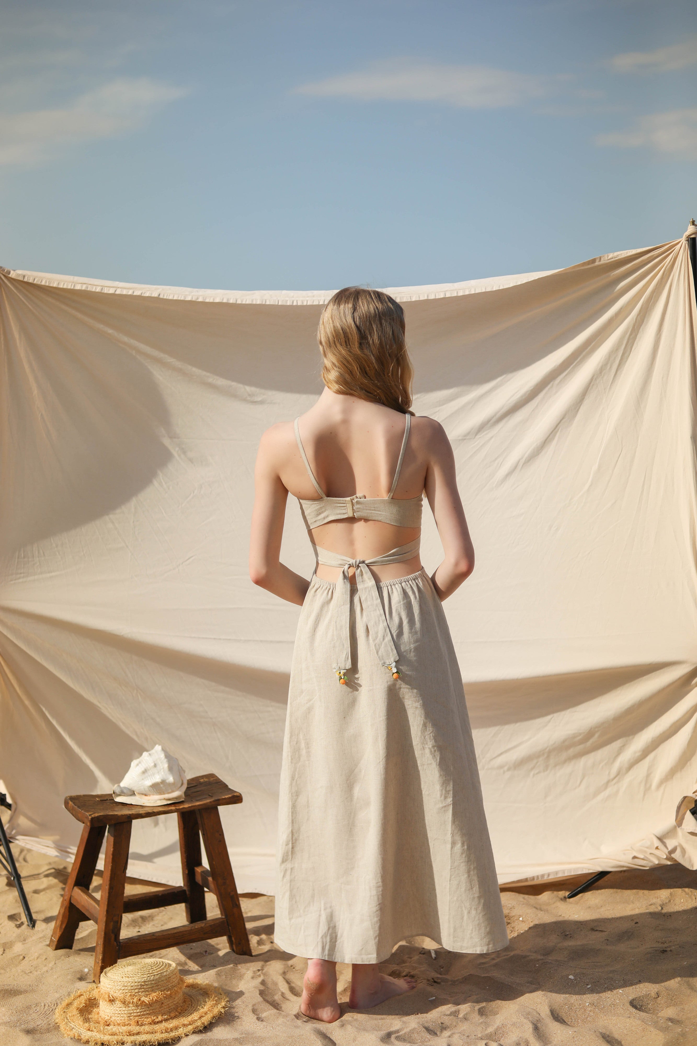 Bodrum Dress Sand Beige