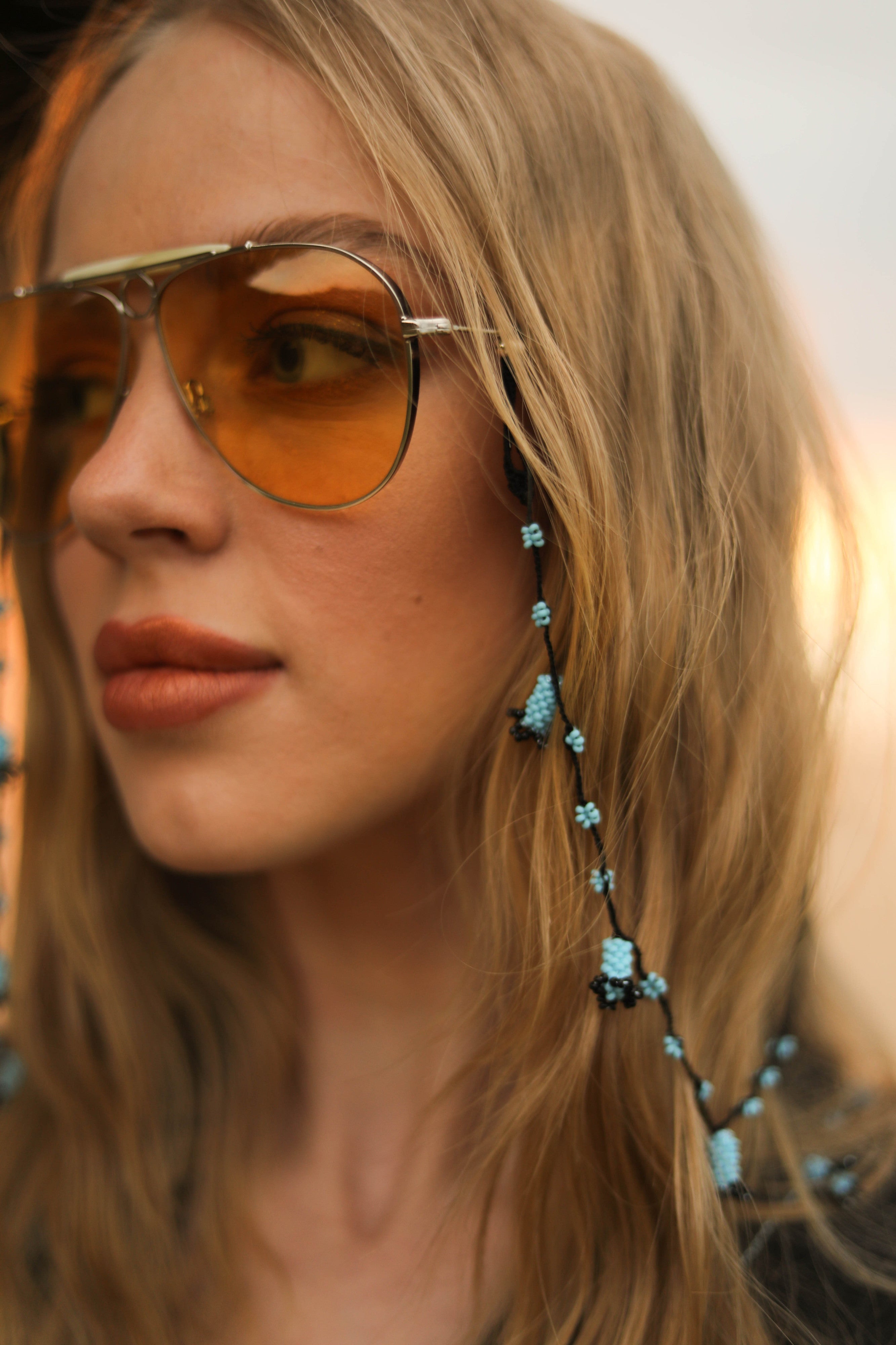 Hyacinth Eyeglass Chain Blue-Purple