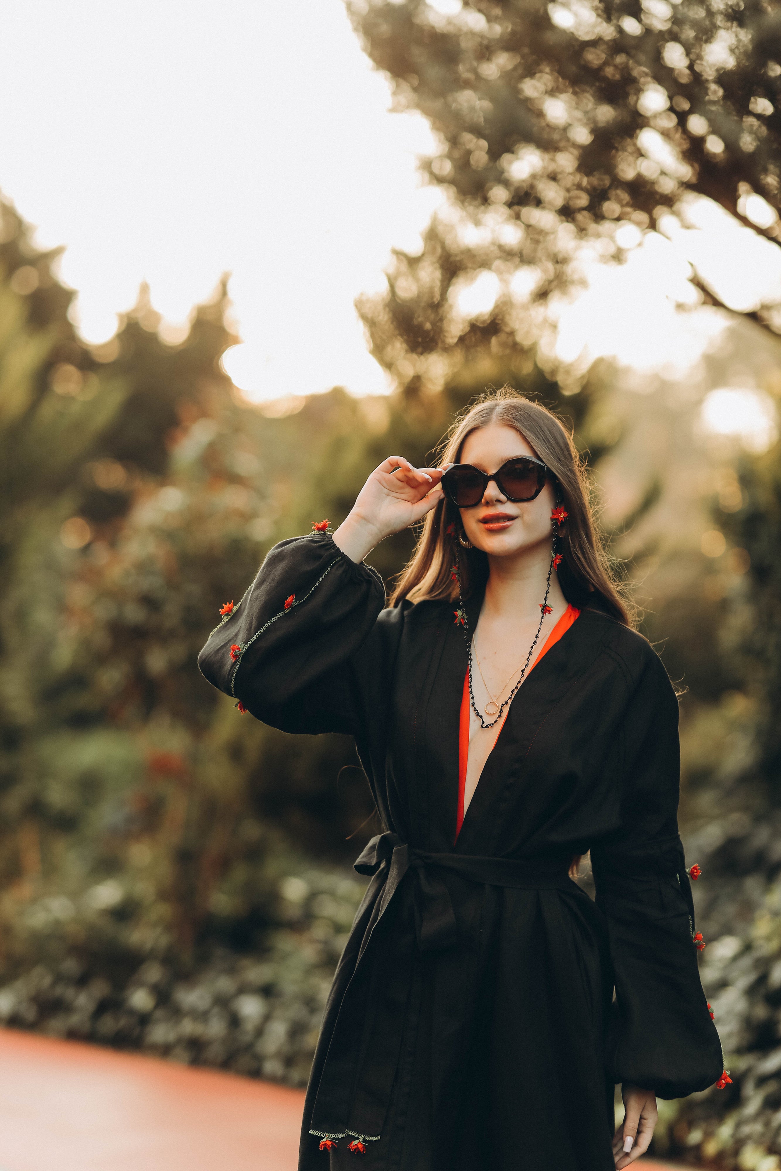 Ata Glasses Strap Black-Red