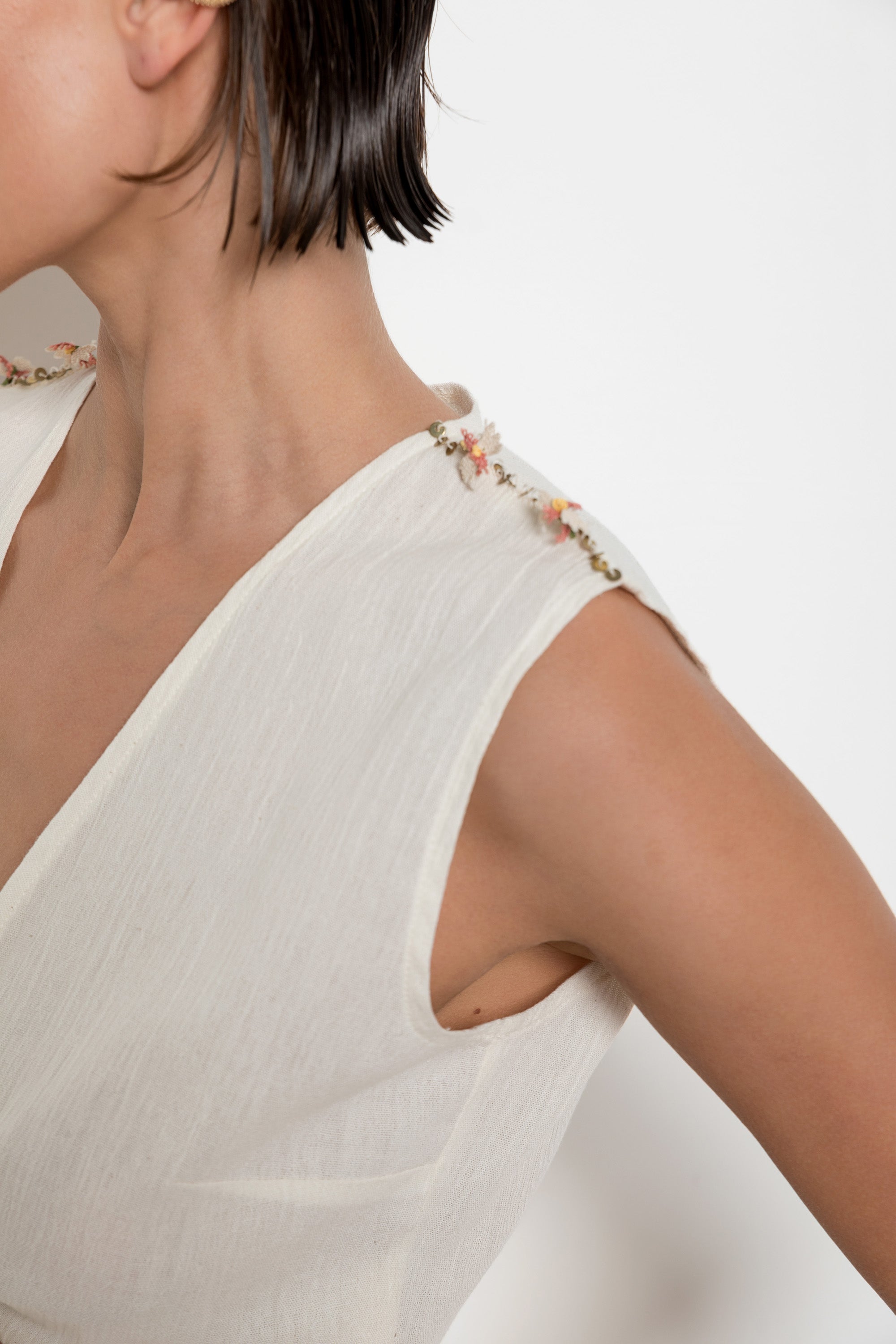 Carnation Cropped Blouse