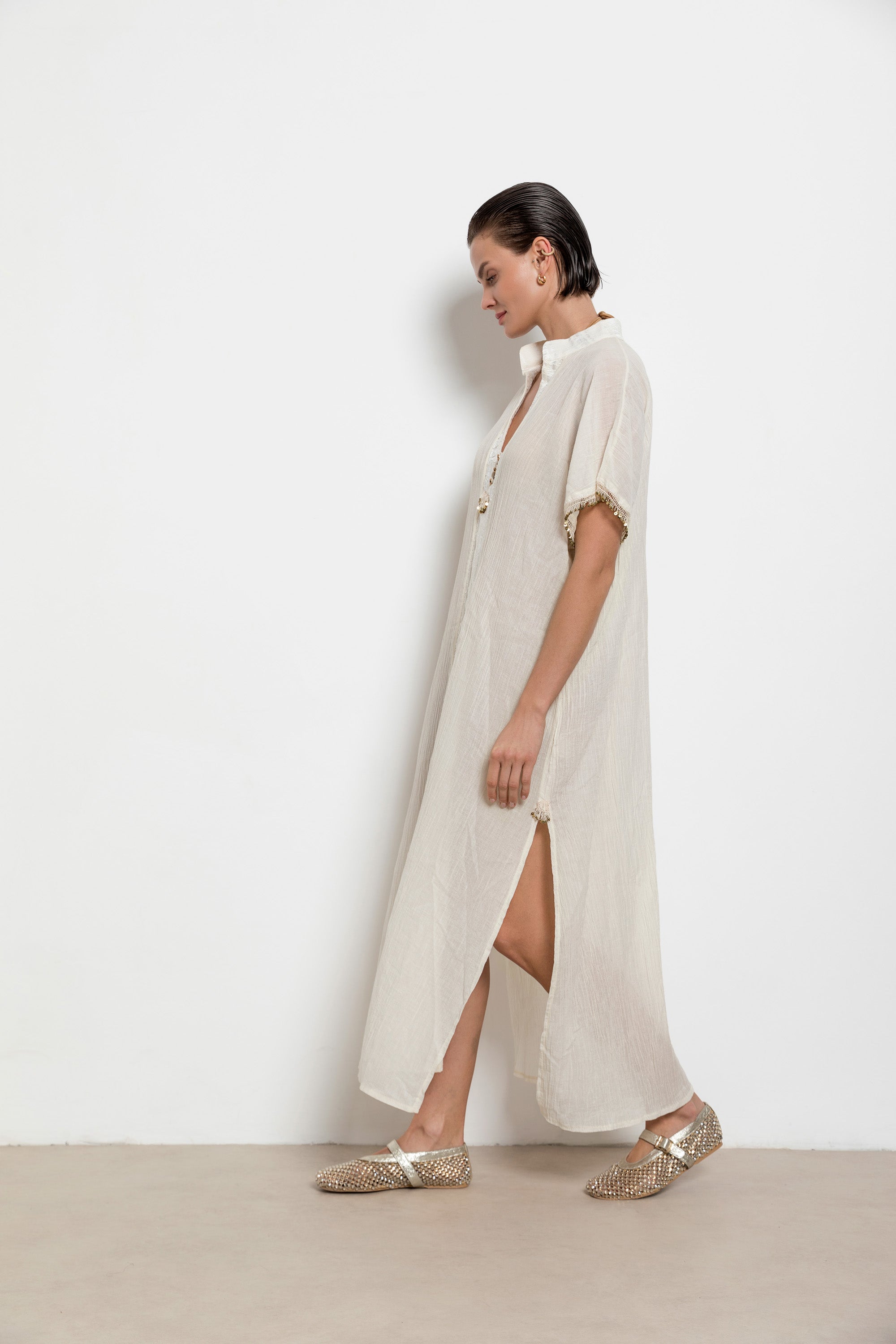 Taciser Caftan Dress Long-Short