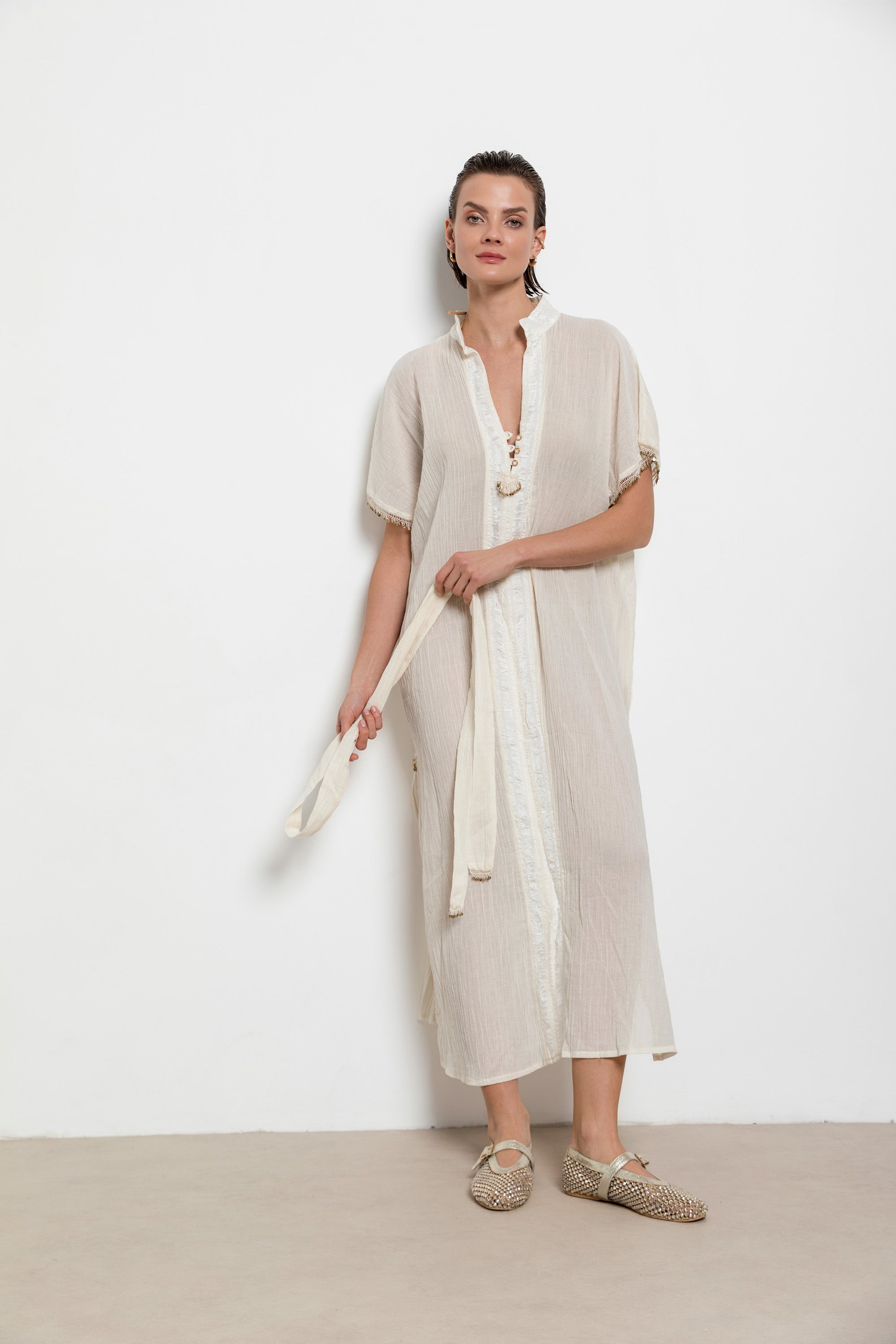 Taciser Caftan Dress Long-Short