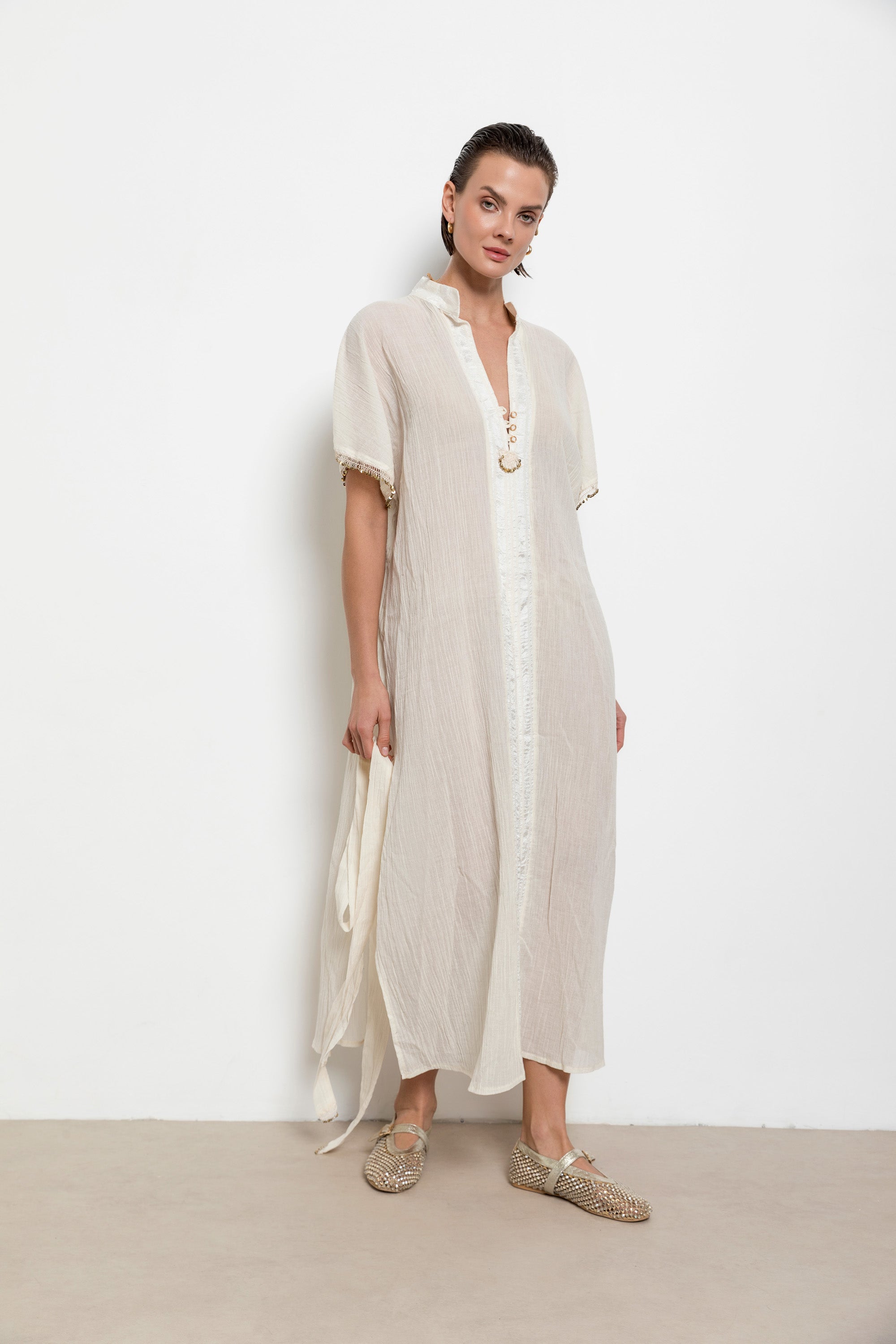 Taciser Caftan Dress Long-Short