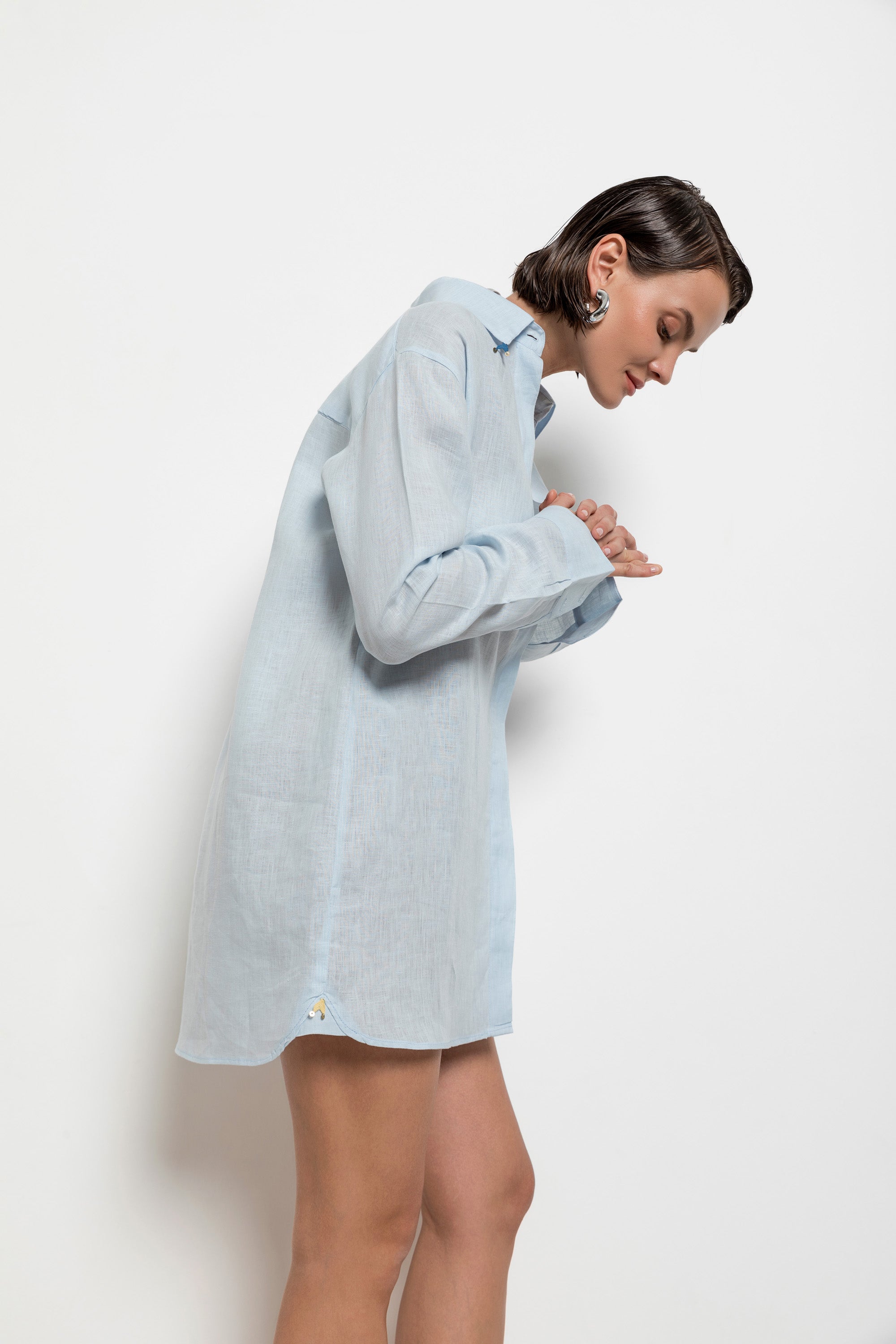 Elif Shirt Blue-White-Black