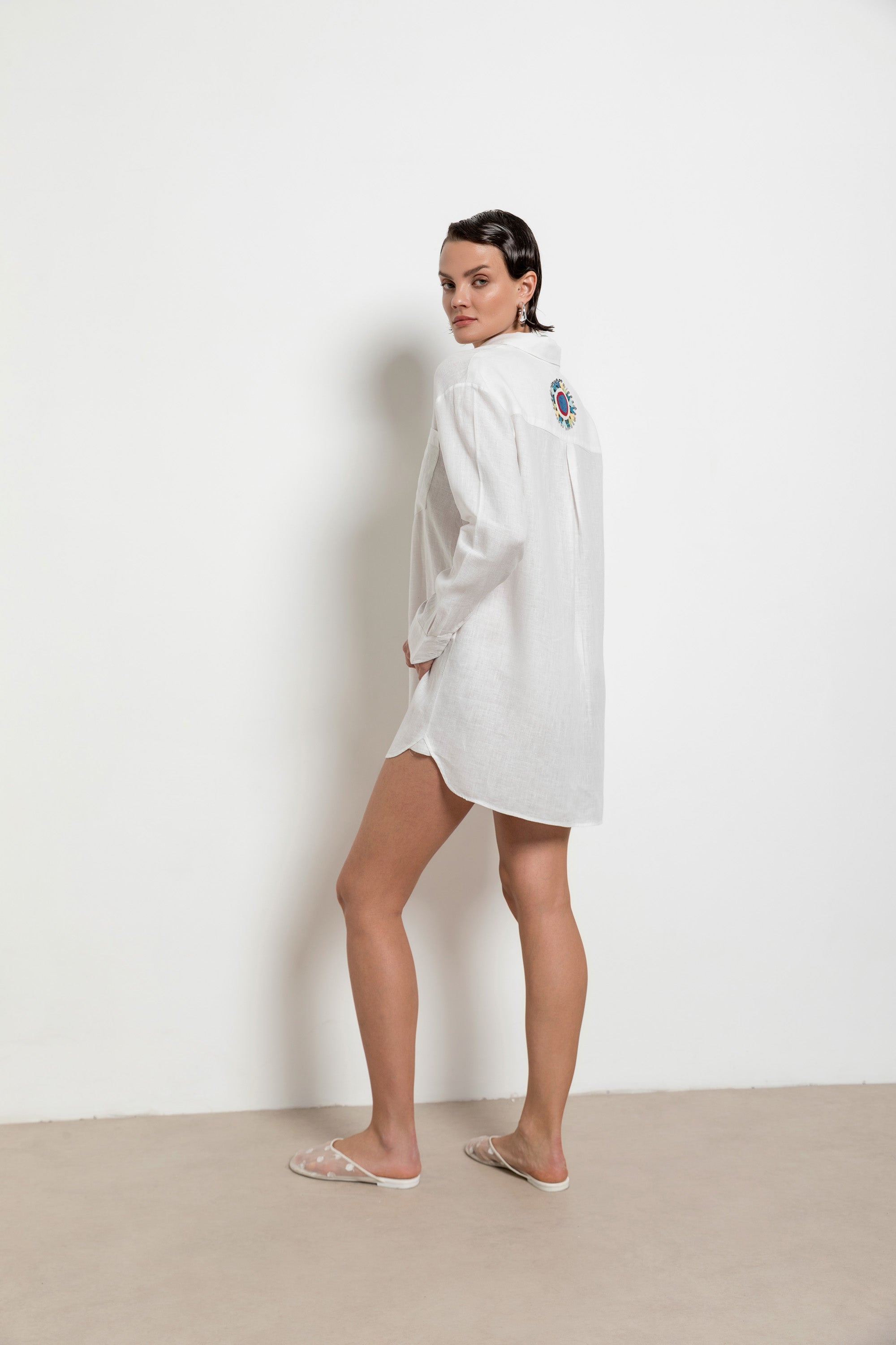 Elif Shirt Blue-White-Black