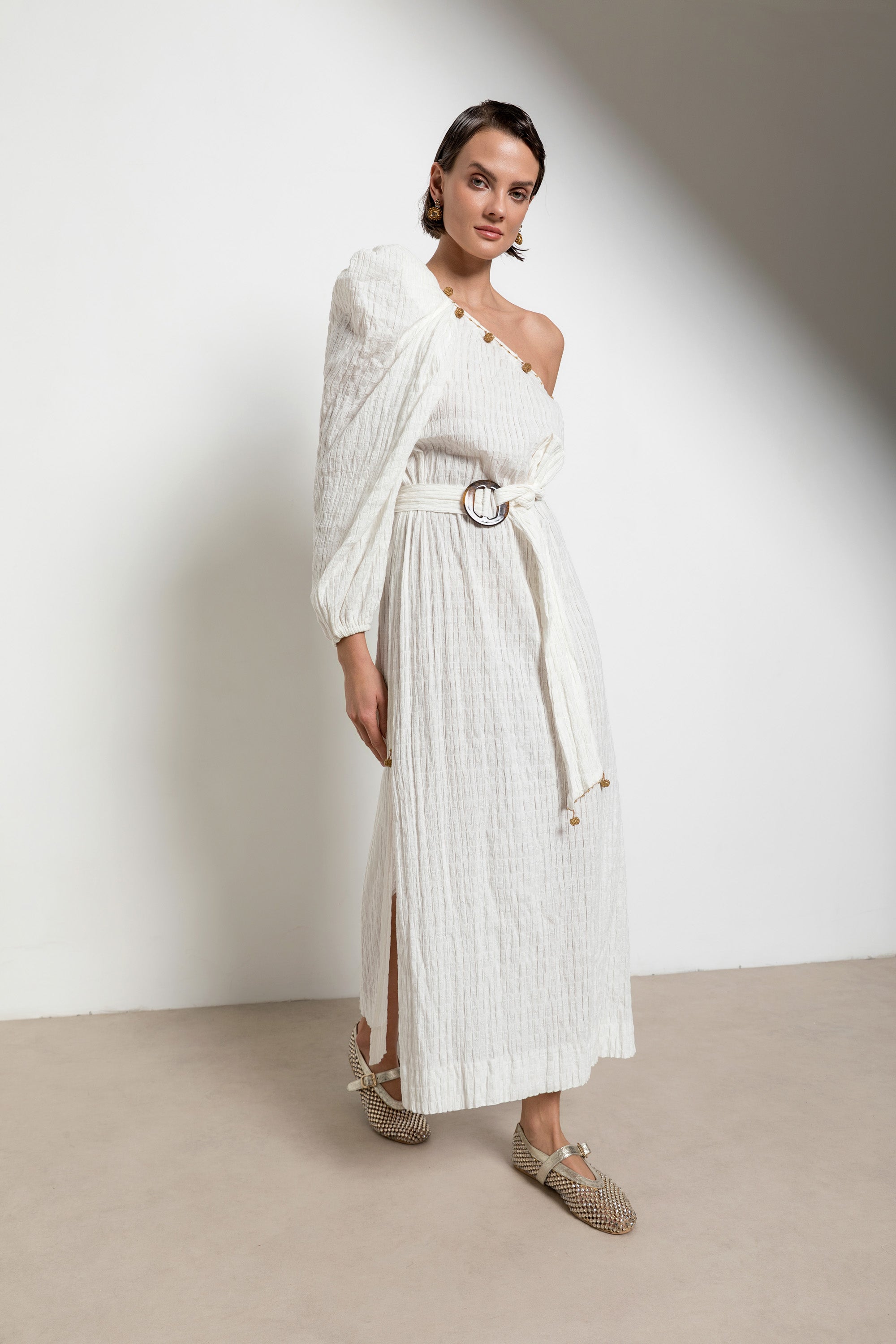 Topkapi Dress Black-Ecru