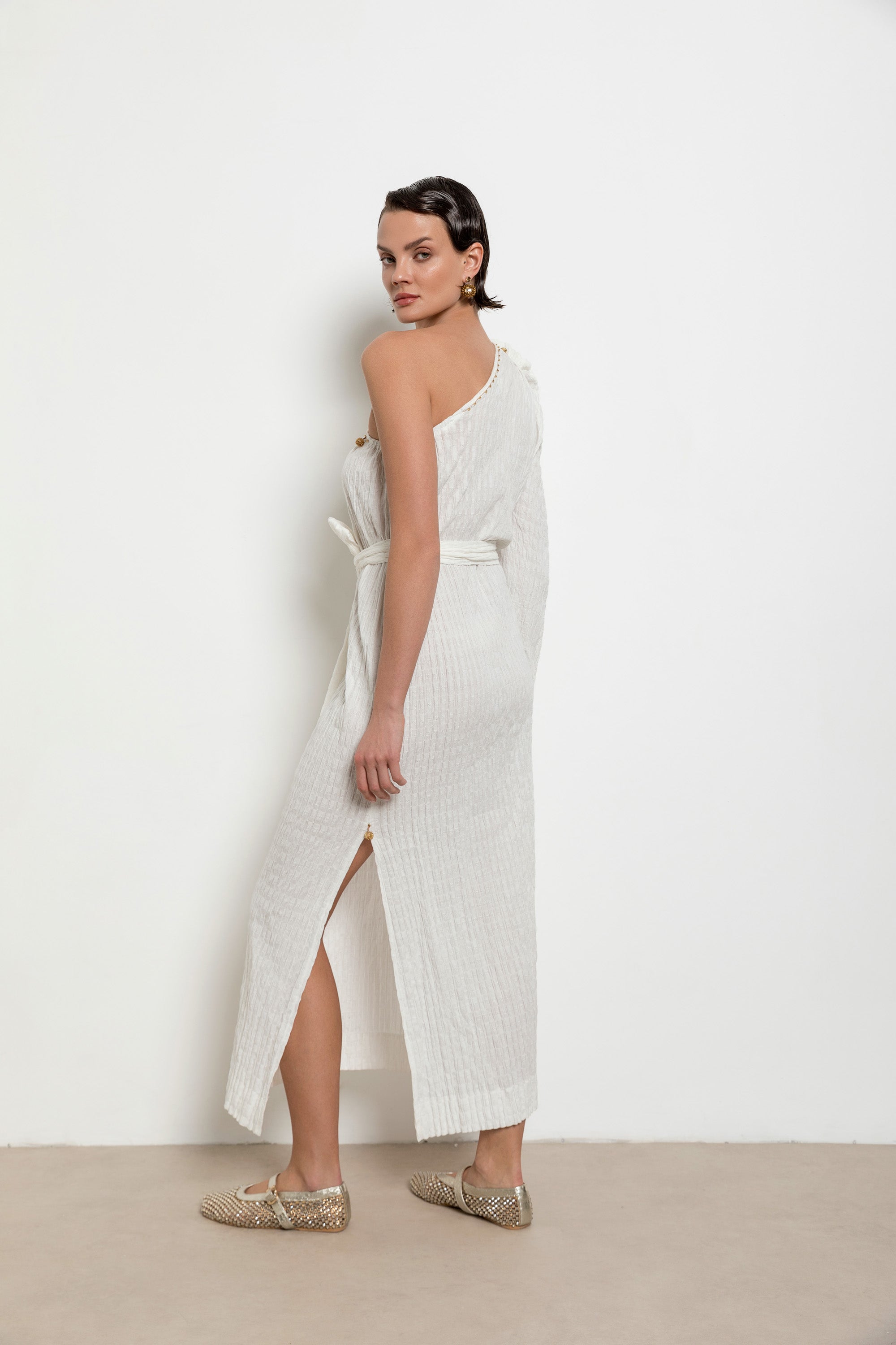 Topkapi Dress Black-Ecru