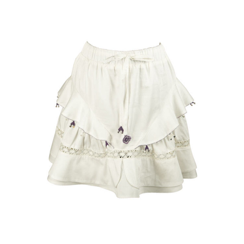Zendaya Short Skirt Ecru/Lilac