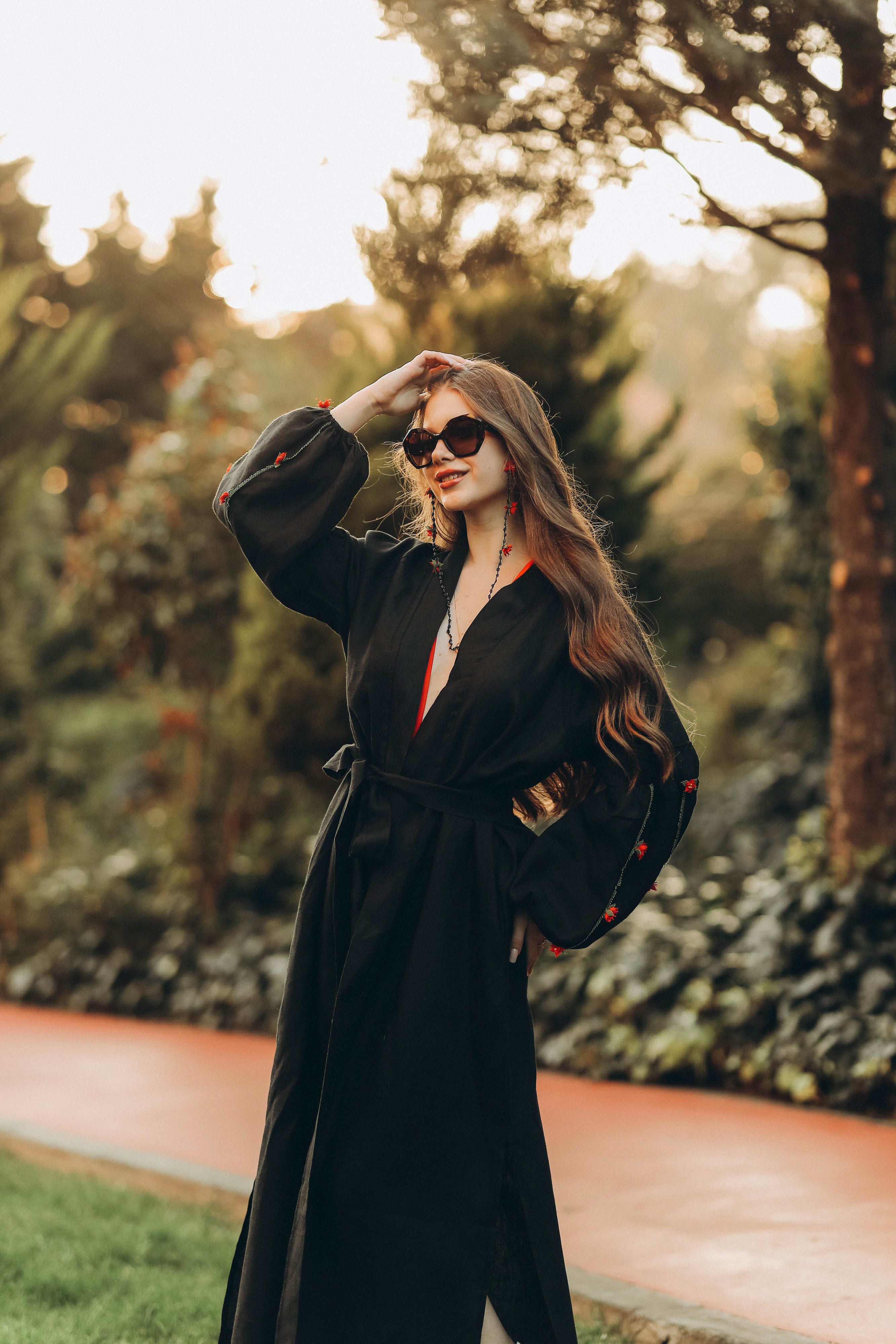 Ata Glasses Strap Black-Red
