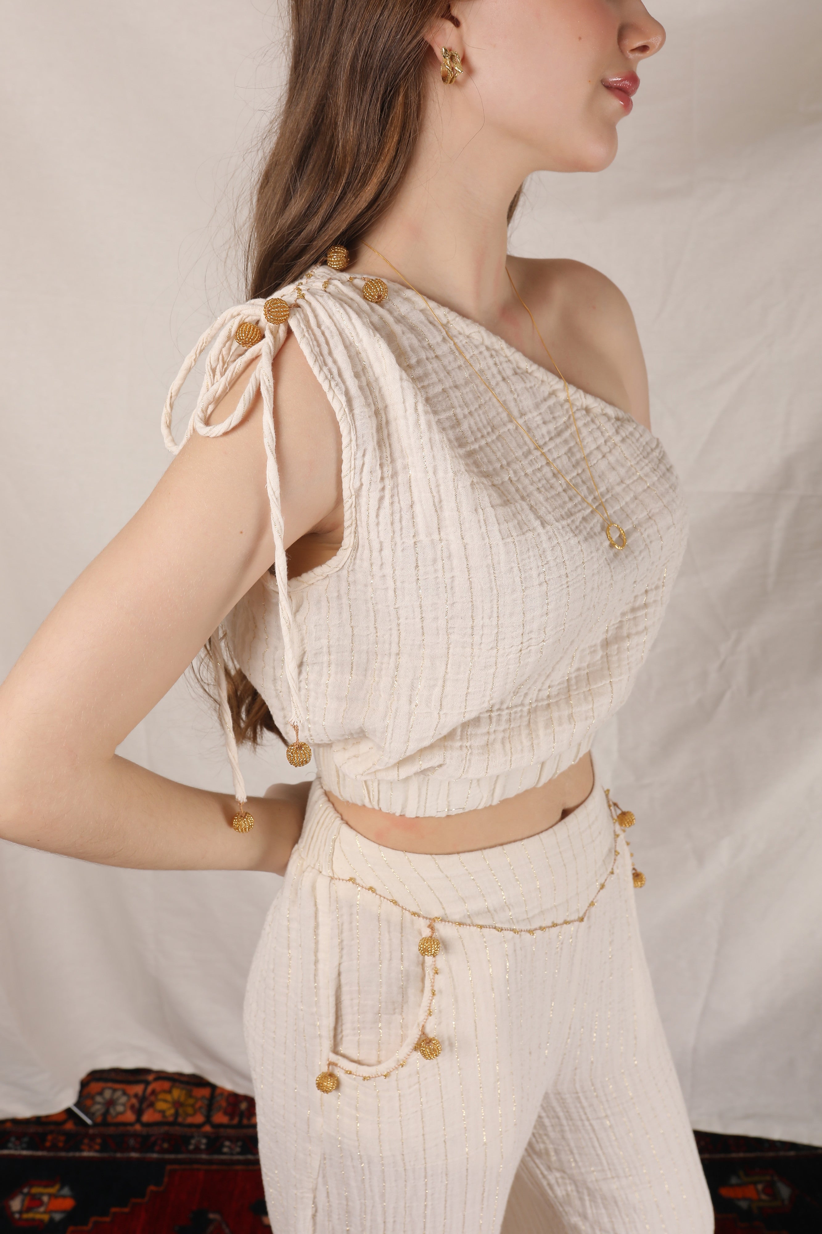Topkapi One-Shoulder Blouse